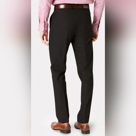 Brook Taverner Men's Monaco Charcoal Tailored Fit Trouser Size 34 Regular - Picture 2 of 3